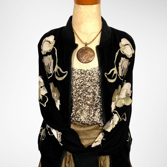 Decree gold sequined tank top- S - Picture 10 of 10